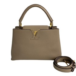 LOUIS VUITTON Capucines MM Leather 2way Handbag Shoulder Bag Beige 97802 5sbk-a2697802