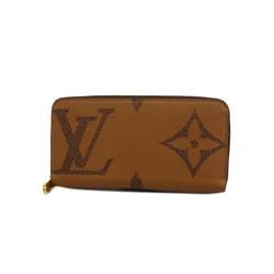 Louis Vuitton Long Wallet Monogram Giant Zippy M69353 Brown Men's Women's