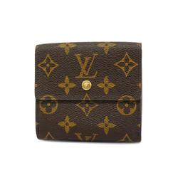 Louis Vuitton Tri-fold Wallet Monogram Porte Monnaie Carte Credit M61652 Brown Men's Women's