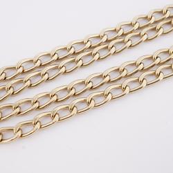 Chanel Necklace Coco Mark Strap GP Plated Gold 03A Women's