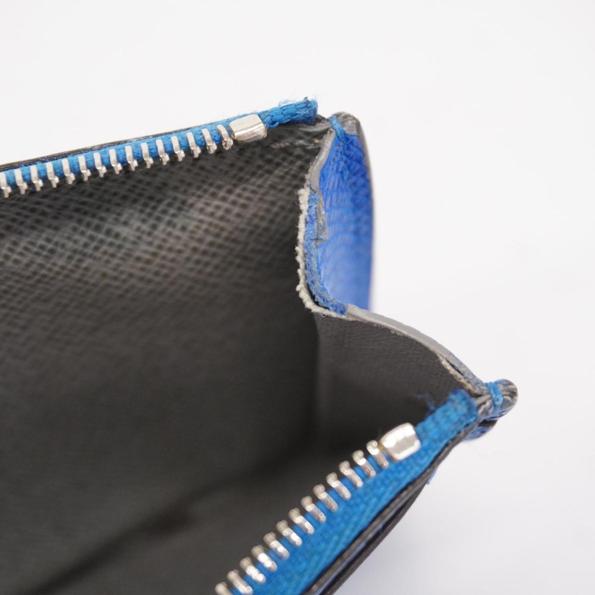 Louis Vuitton Wallet/Coin Case Taiga Coin Card Holder M80987 Blue Men's