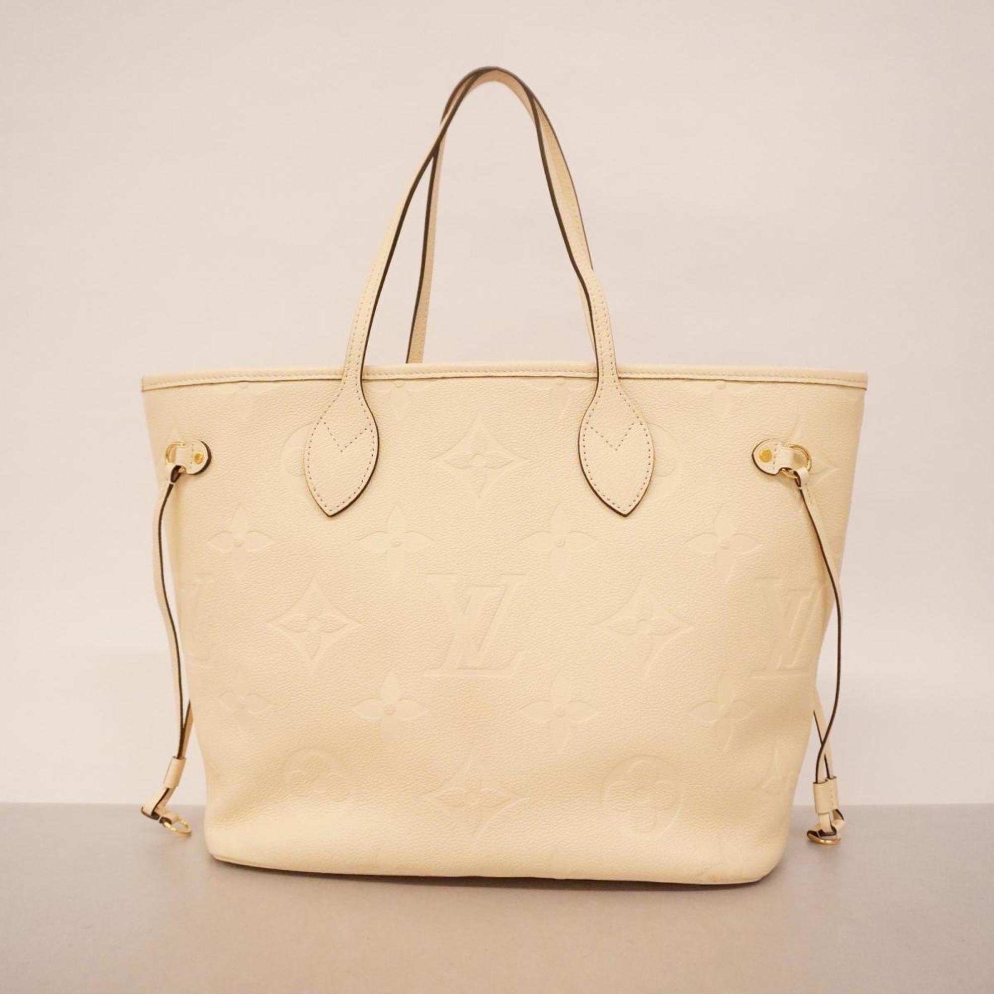 Louis Vuitton Tote Bag Monogram Empreinte Neverfull MM M46676 Crème Ladies