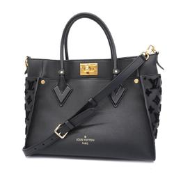 Louis Vuitton Handbag Monogram Tuftage On My Side MM M53826 Noir Ladies