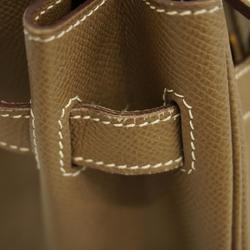 Hermes handbag Birkin 30 R engraved Epsom leather Etoupe for women