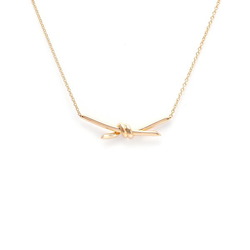 Tiffany Knot 18k Rose Gold Necklace