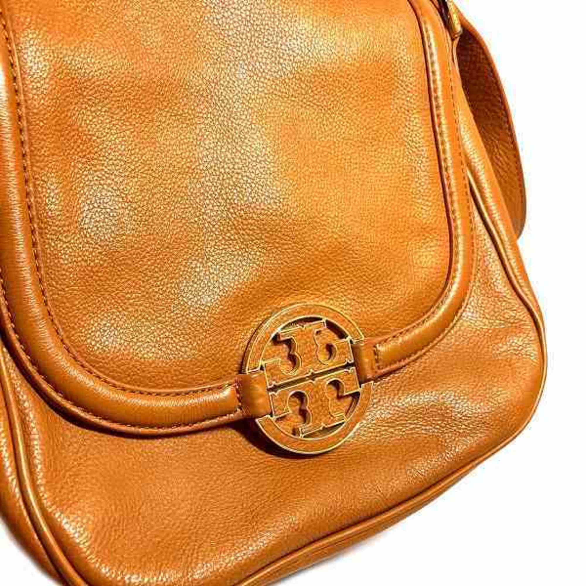 Tory Burch Brown Leather Bag Shoulder Women's
