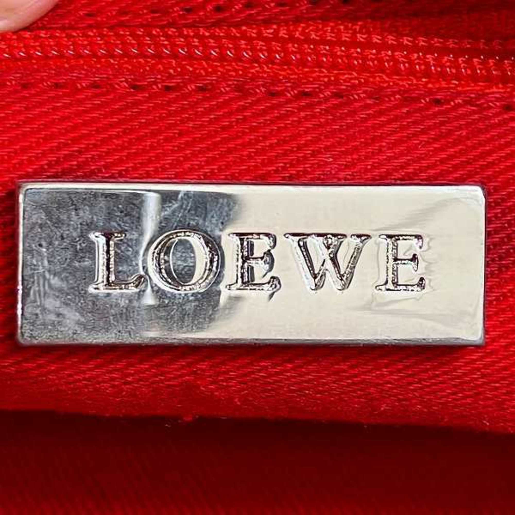 LOEWE Amazona 35 Anagram Suede x Leather Bag Handbag for Women