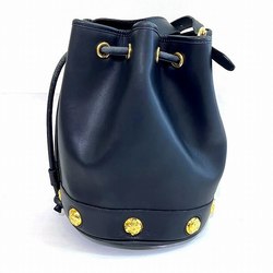 Salvatore Ferragamo Ferragamo AN21.5213 Navy Leather Bag Shoulder for Women