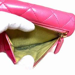 CHANEL Matelasse Pink Wallet Tri-fold for Women