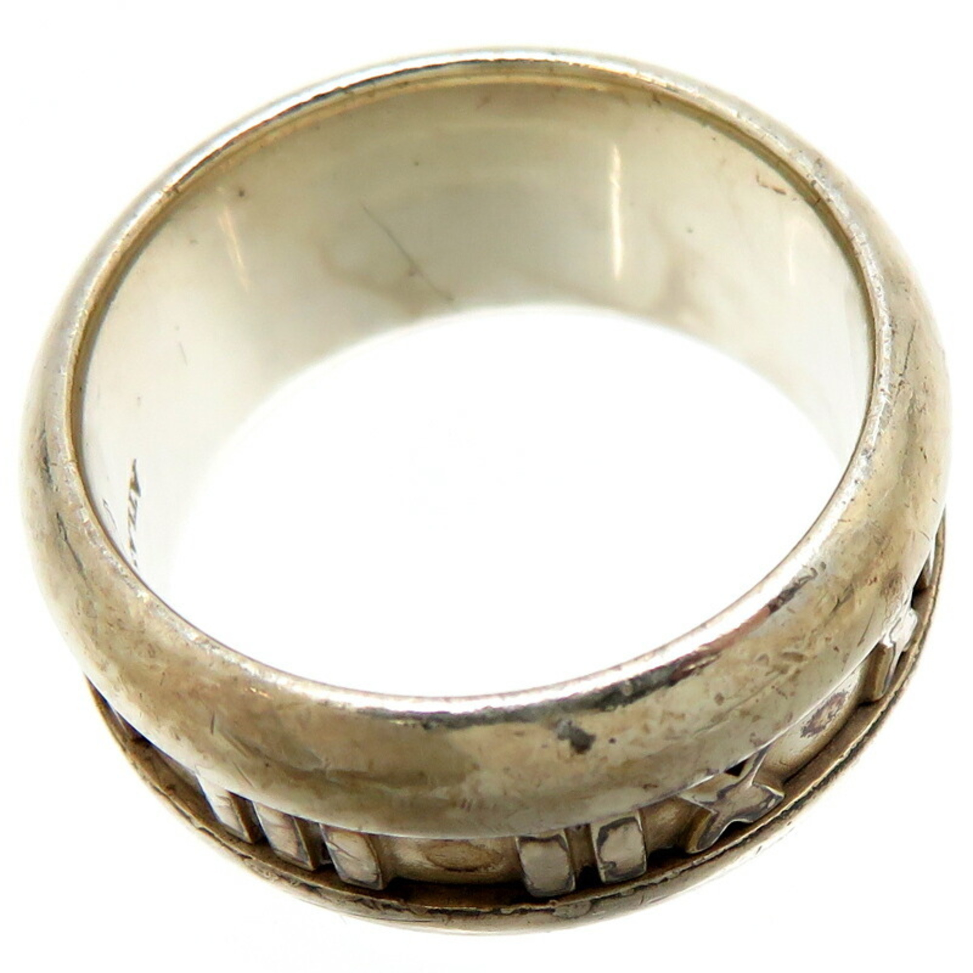Tiffany SV925 Atlas Men's Ring, Silver 925, Size 14