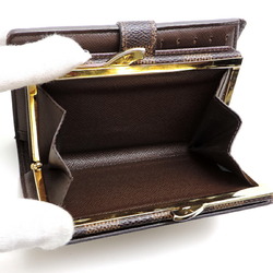 Louis Vuitton Portefeuille Vienne Initials Women's Bi-fold Wallet N61674 Damier Ebene (Brown)