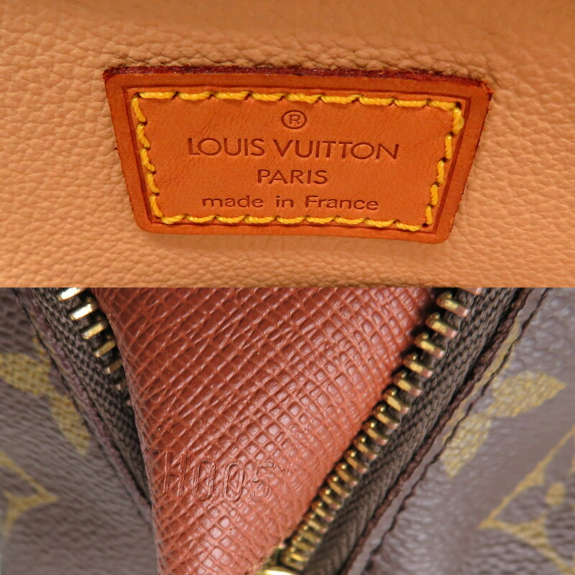 Louis Vuitton Tourouse Demi Ronde Women's Pouch M47520 Monogram Ebene (Brown)