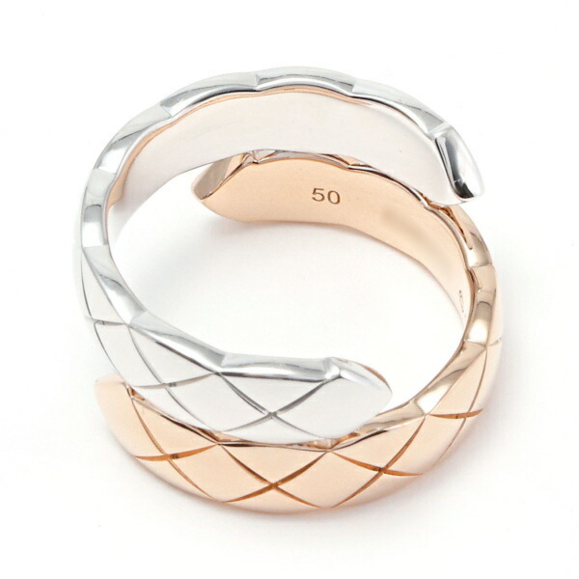 Chanel Coco Crush Large K18PG Pink Gold K18WG White Ring