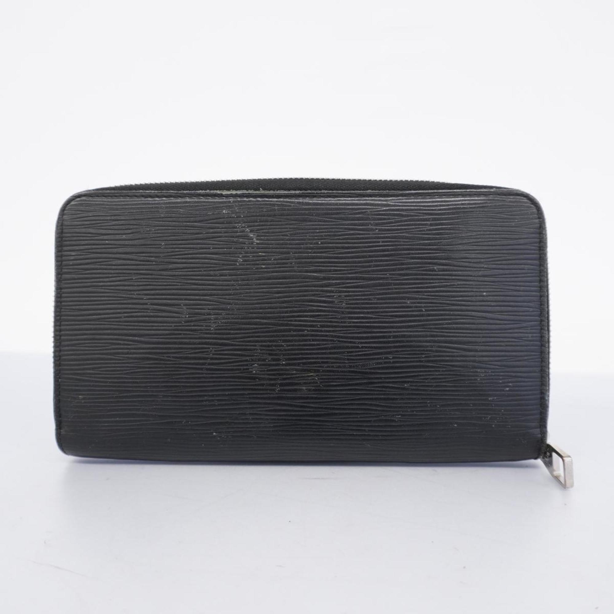 Louis Vuitton Long Wallet Epi Zippy Organizer M63852 Noir Men's