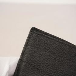 Salvatore Ferragamo Gancini Leather Wallet Black Men's