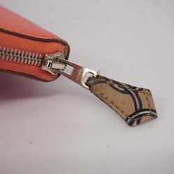 Hermes Long Wallet Azap Silk In □Q Stamped Veau Epsom Flamingo Women's