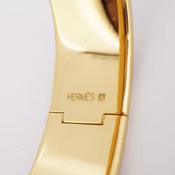 Hermes Bangle, GM enamel, GP plating, cloisonné, gold, black, for women