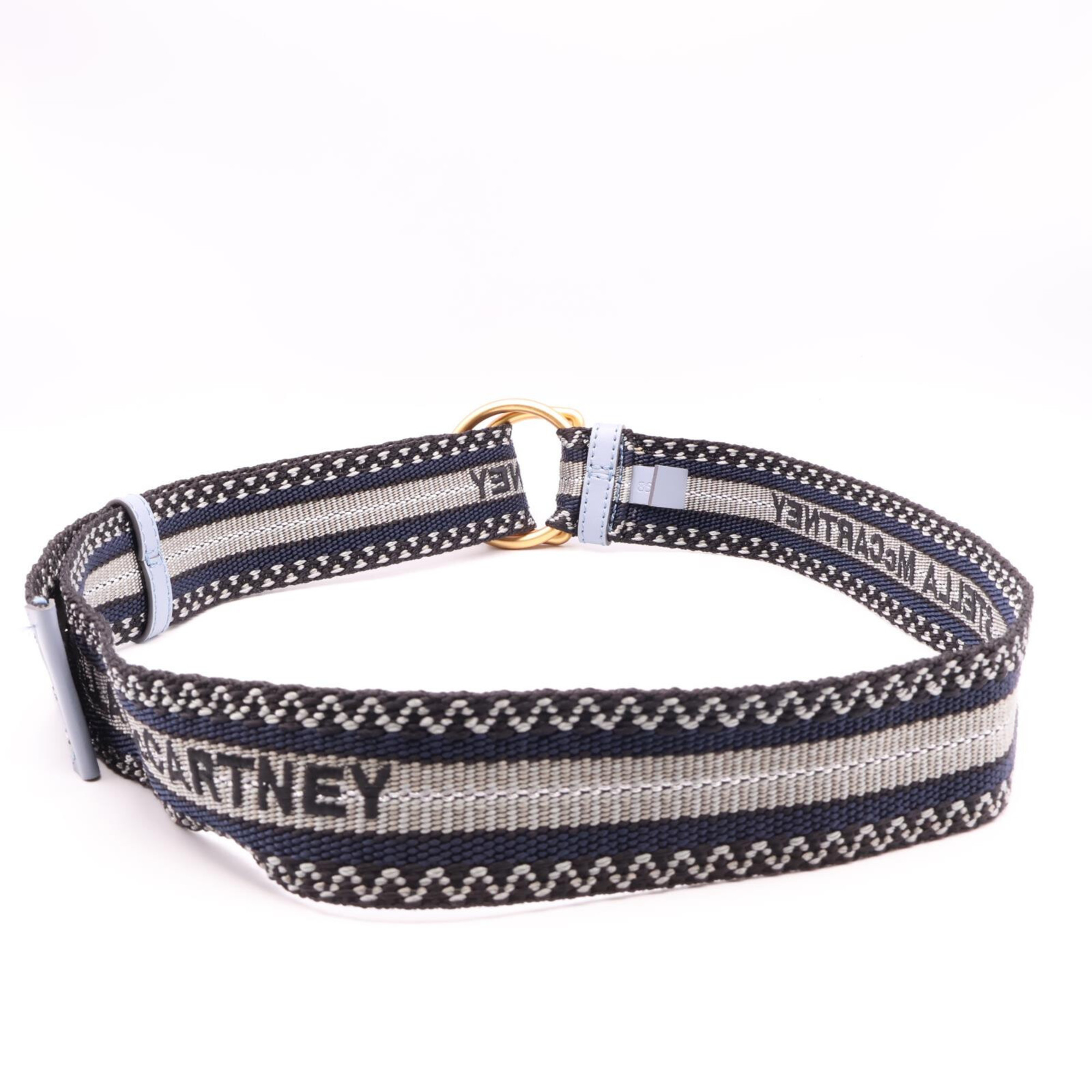 STELLA McCARTNEY Stella McCartney Embroidered Ring Belt 85 Navy Women's