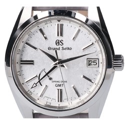 Grand Seiko SBGE279 Heritage Collection Spring Drive GMT Watch Silver Men's