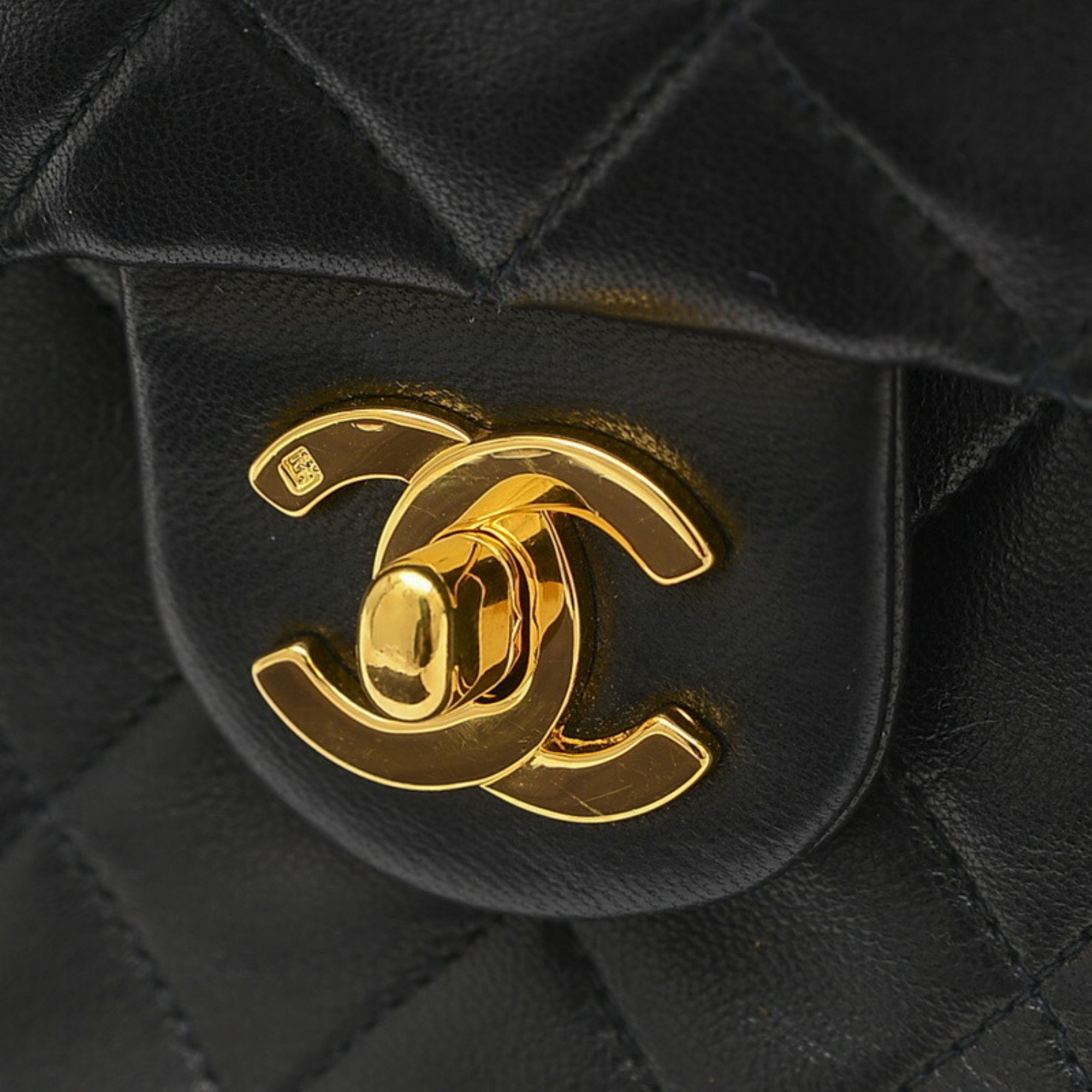 Chanel Matelasse 18 Chain Shoulder Lambskin Black A01115