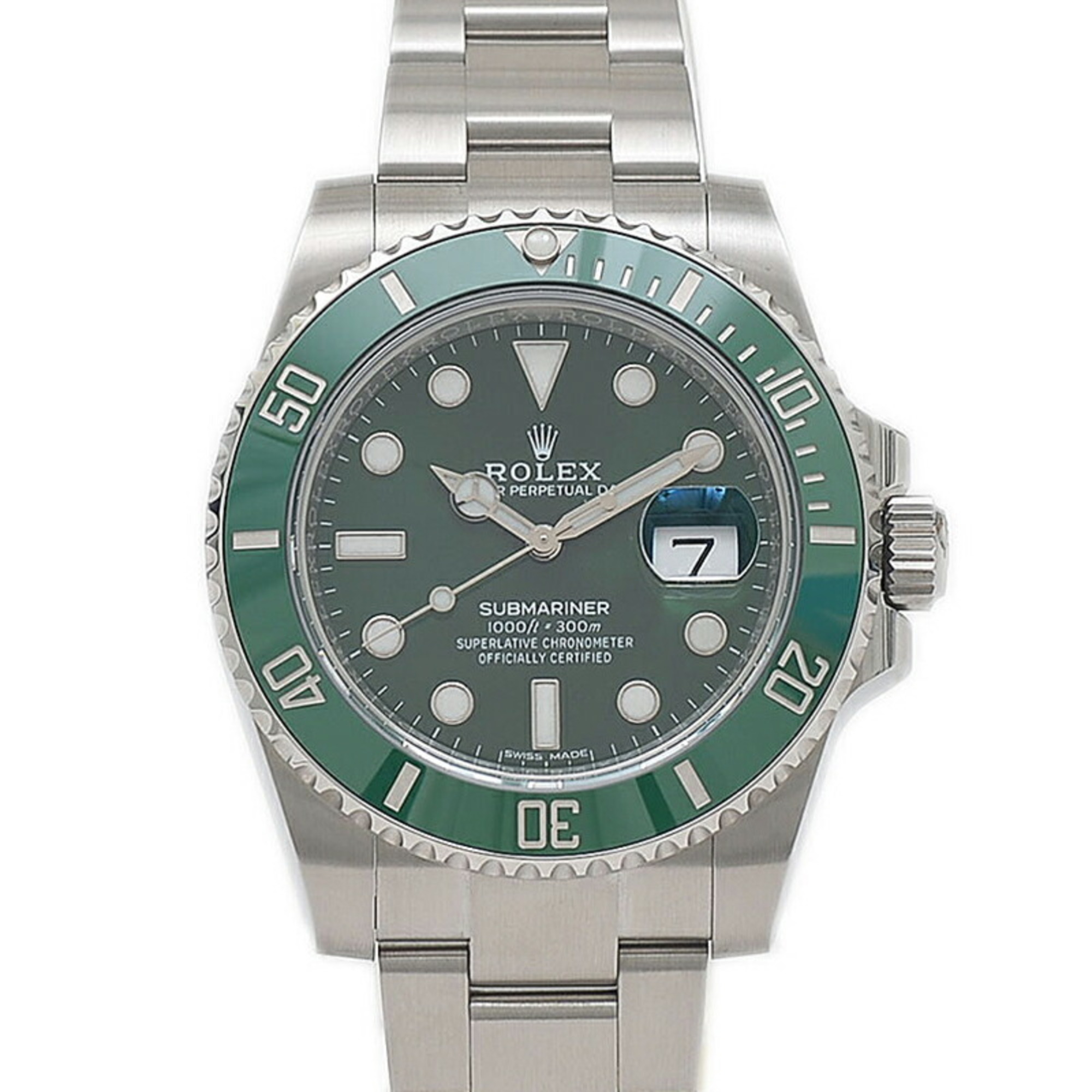 Rolex Submariner Date Green Sub Watch 116610LV Random Serial Number 2020 Men's