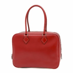 Hermes Plume 28 Handbag Box Calf Rouge vif G Stamp