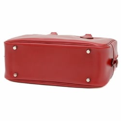 Hermes Plume 28 Handbag Box Calf Rouge vif G Stamp