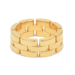 Cartier Maillon Panthere Ring 3 Row K18YG #52 B42306