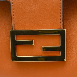 Fendi Croissant Hobo Bag Shoulder Leather Brown 8BR790