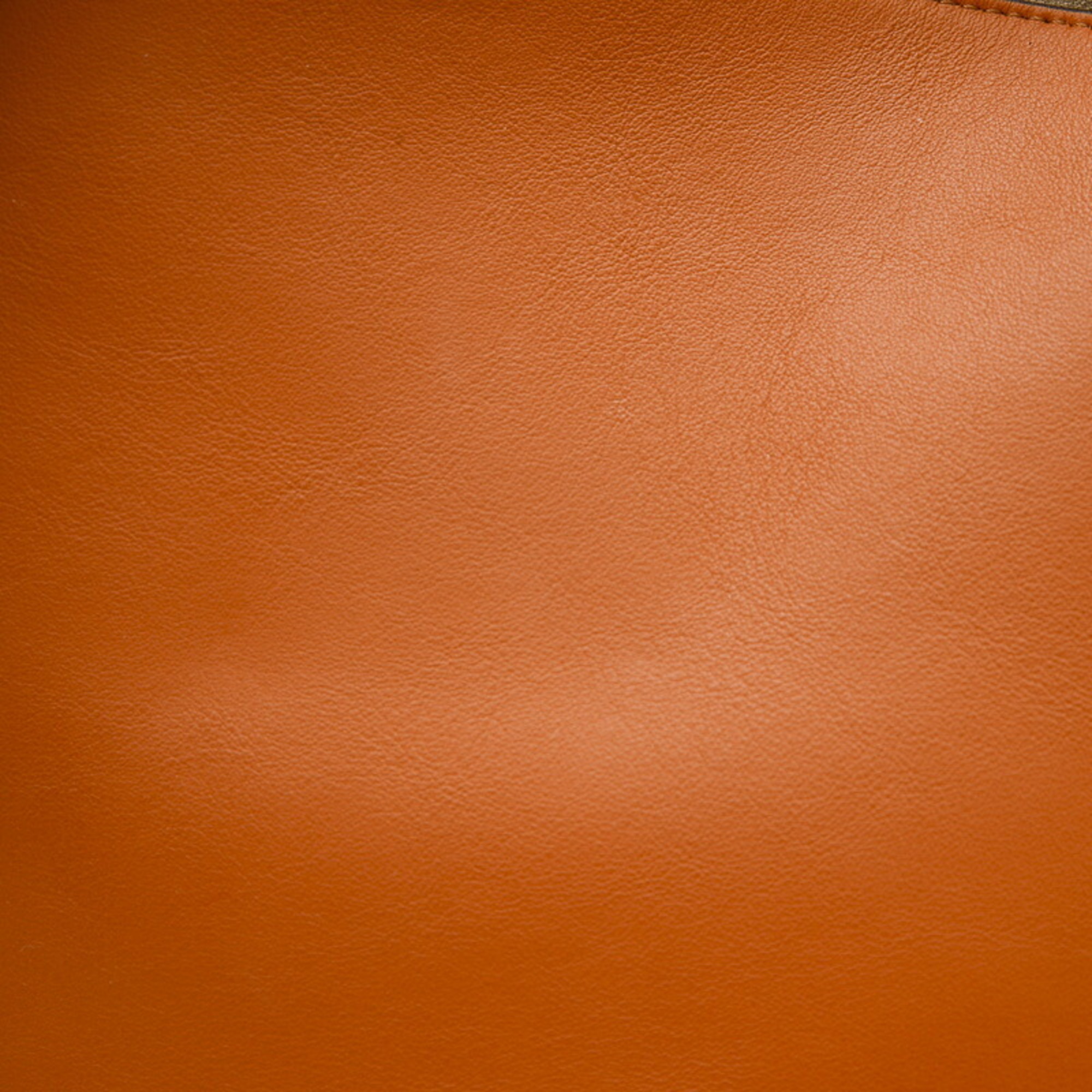 Fendi Croissant Hobo Bag Shoulder Leather Brown 8BR790