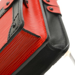 Louis Vuitton Epi Trunk Clutch Shoulder Bag Red Noir M51697