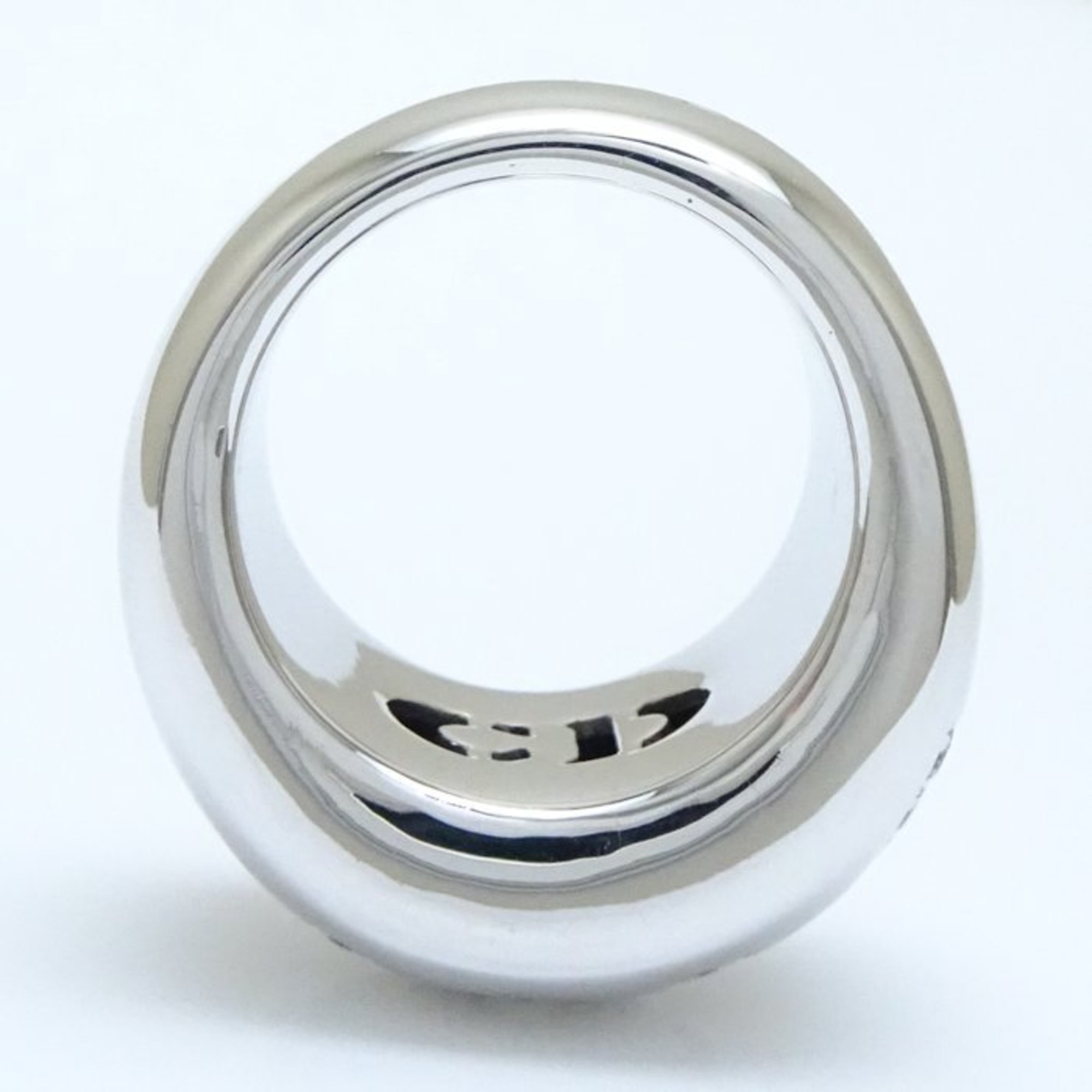 Christian Dior Diamond Ring #54 K18WG White Gold 291887