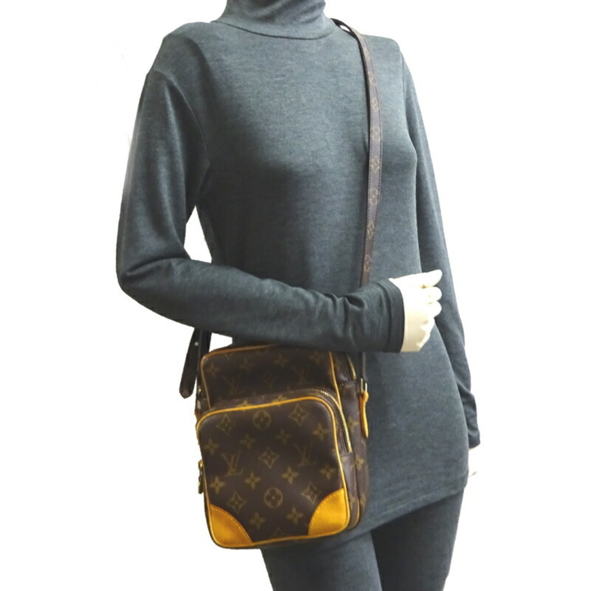 Louis Vuitton Amazon Women's Shoulder Bag M45236 Monogram (Brown)