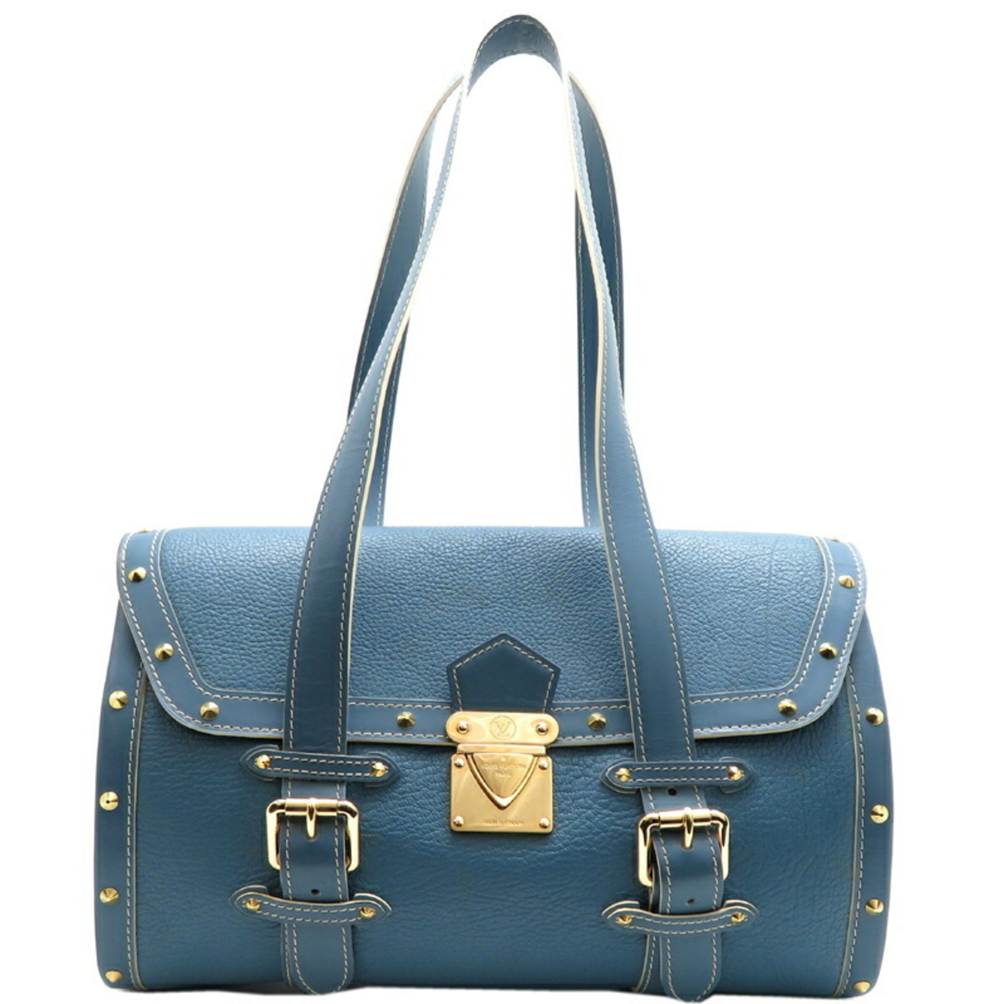 Louis Vuitton Suhali Epanui Women's Shoulder Bag M91856 Leather Blue