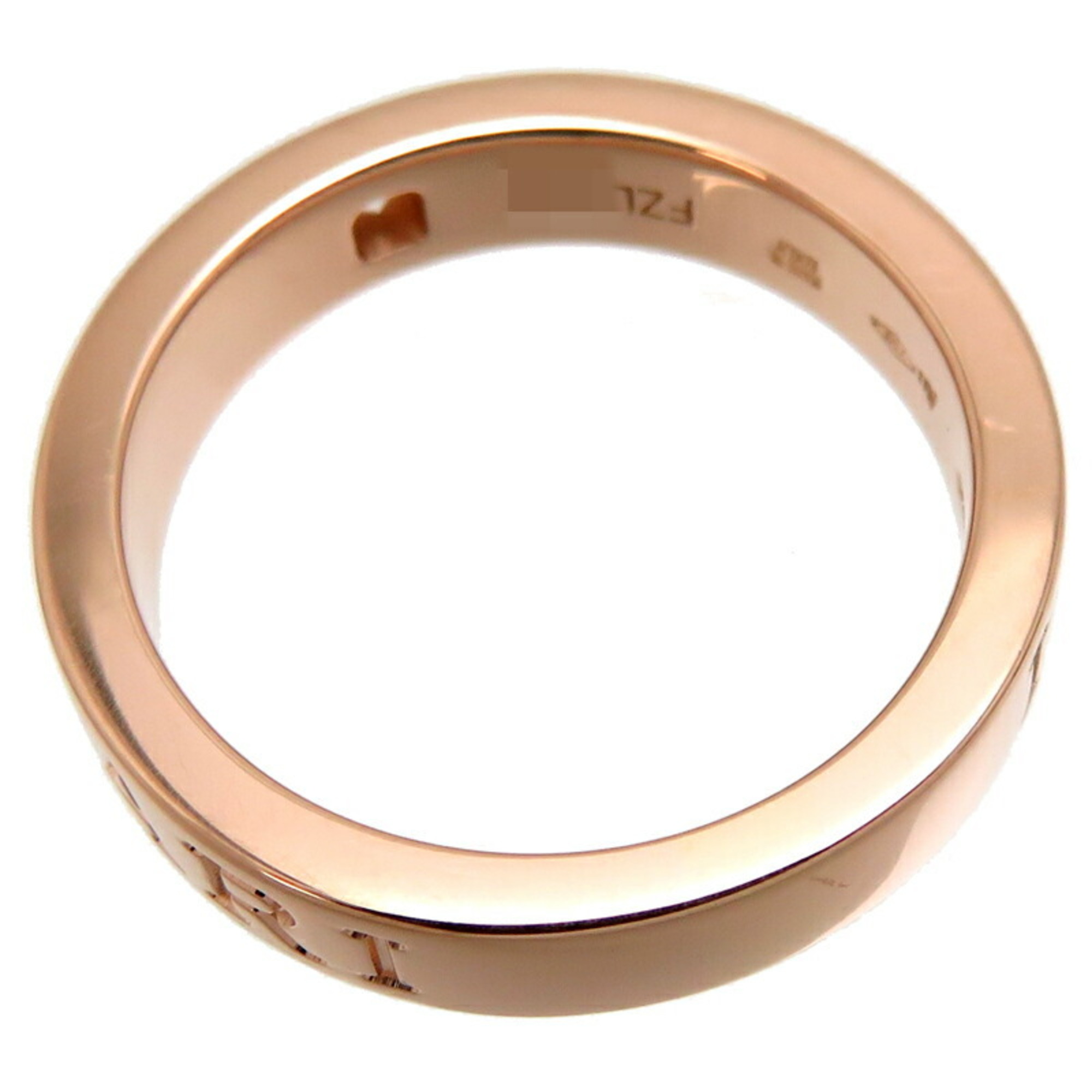 Bvlgari Diamond Double Women's Ring, 750 Pink Gold, Size 12