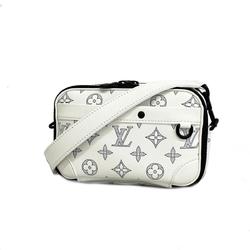 Louis Vuitton Shoulder Bag Monogram Shadow Alpha Wearable Wallet NV M83383 White Blue Men's Women's