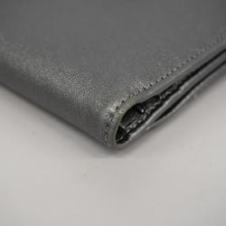 Salvatore Ferragamo wallet, leather, grey, women's
