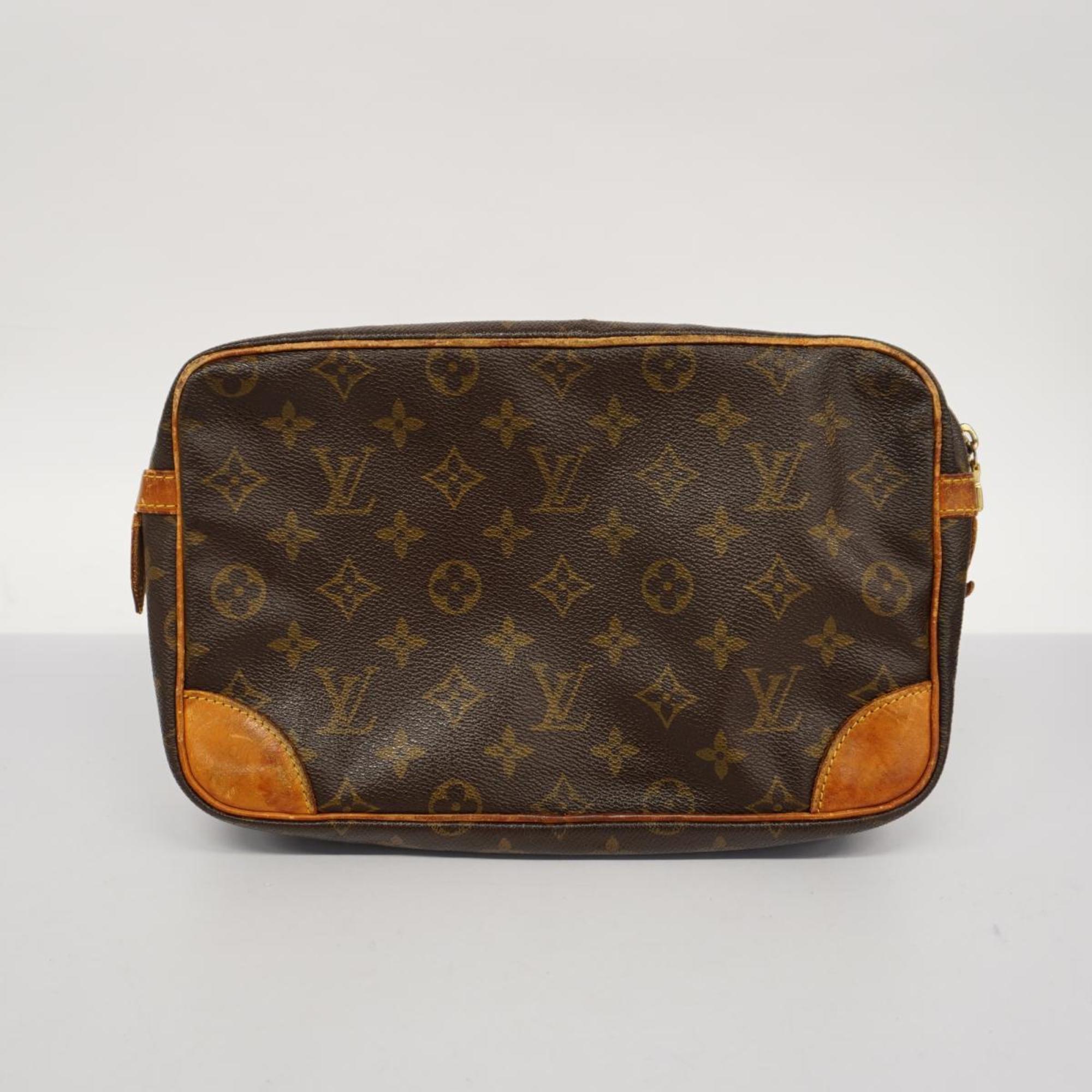 Louis Vuitton Clutch Bag Monogram Compiegne 28 M51845 Brown Women's