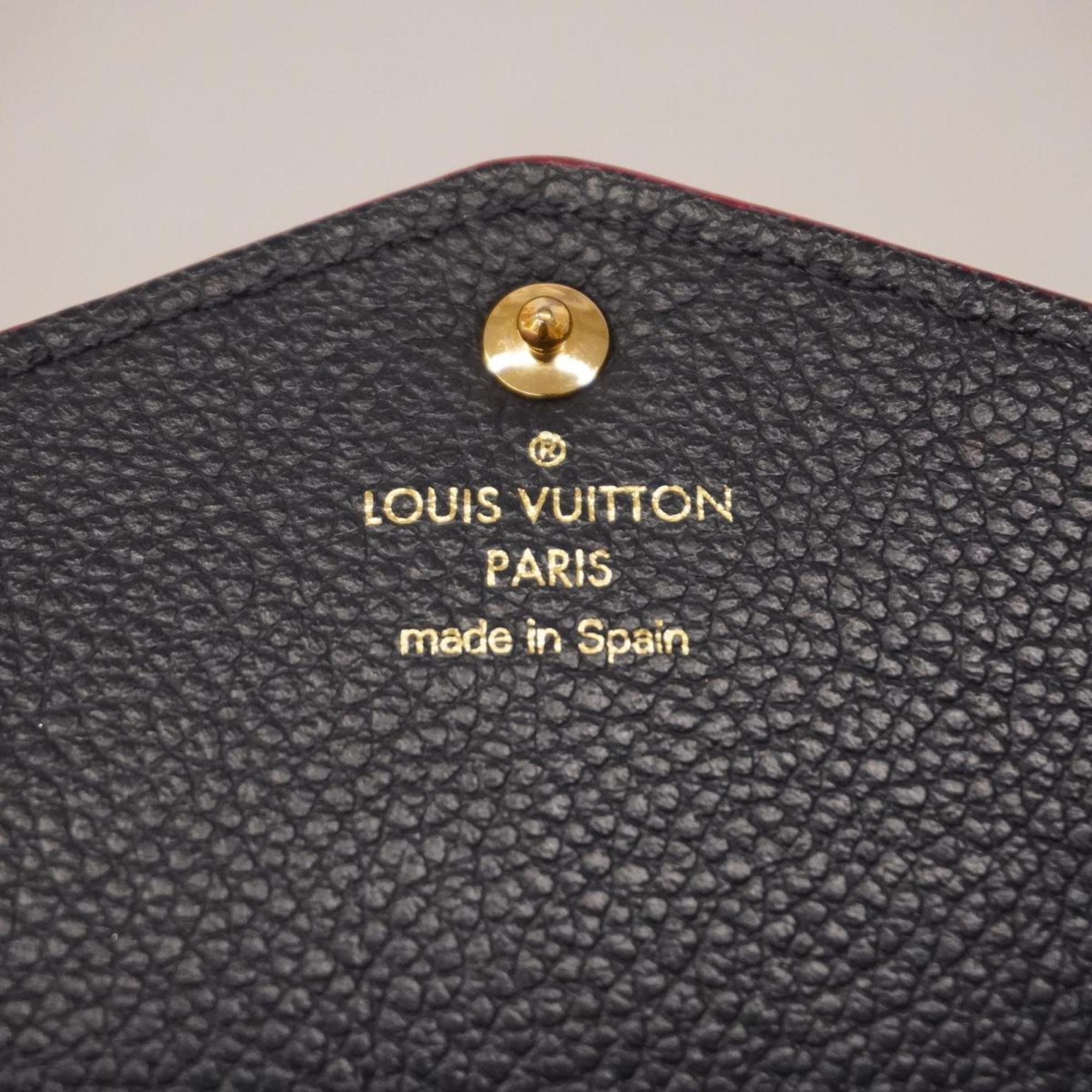 Louis Vuitton Long Wallet Monogram Empreinte Portefeuille Sarah M62125 Marine Rouge Men's Women's