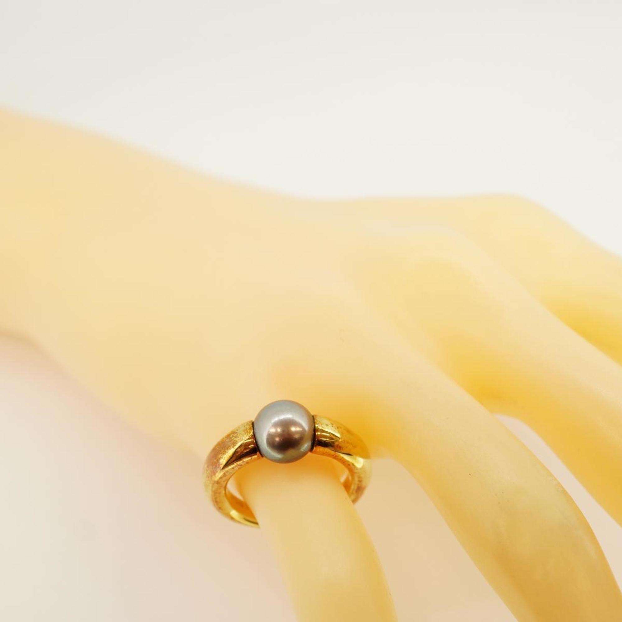 Cartier Ring Perla K18YG Yellow Gold Pearl Ladies