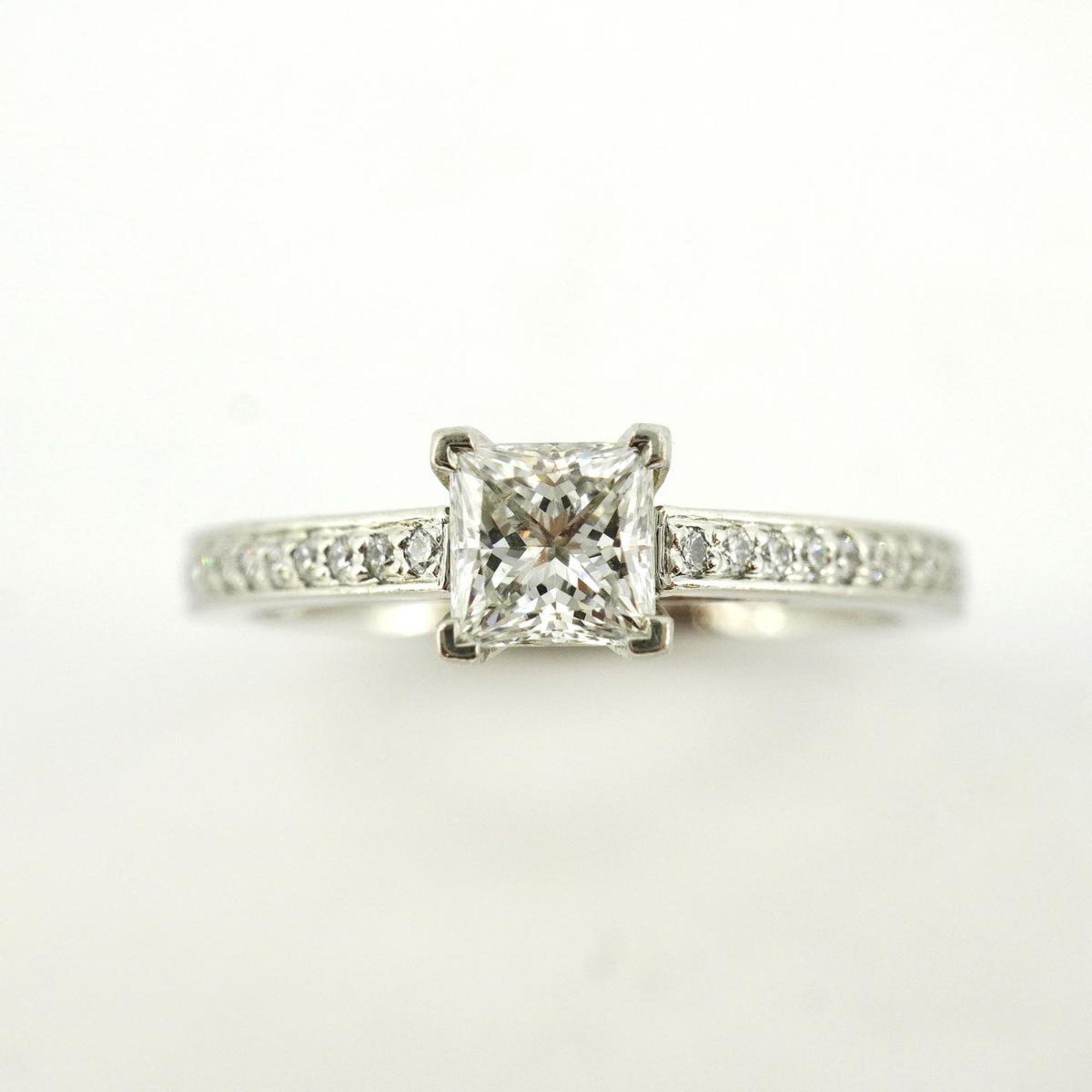 Tiffany Ring Half Eternity Novo Diamond Pt950 Platinum 0.42ct Ladies