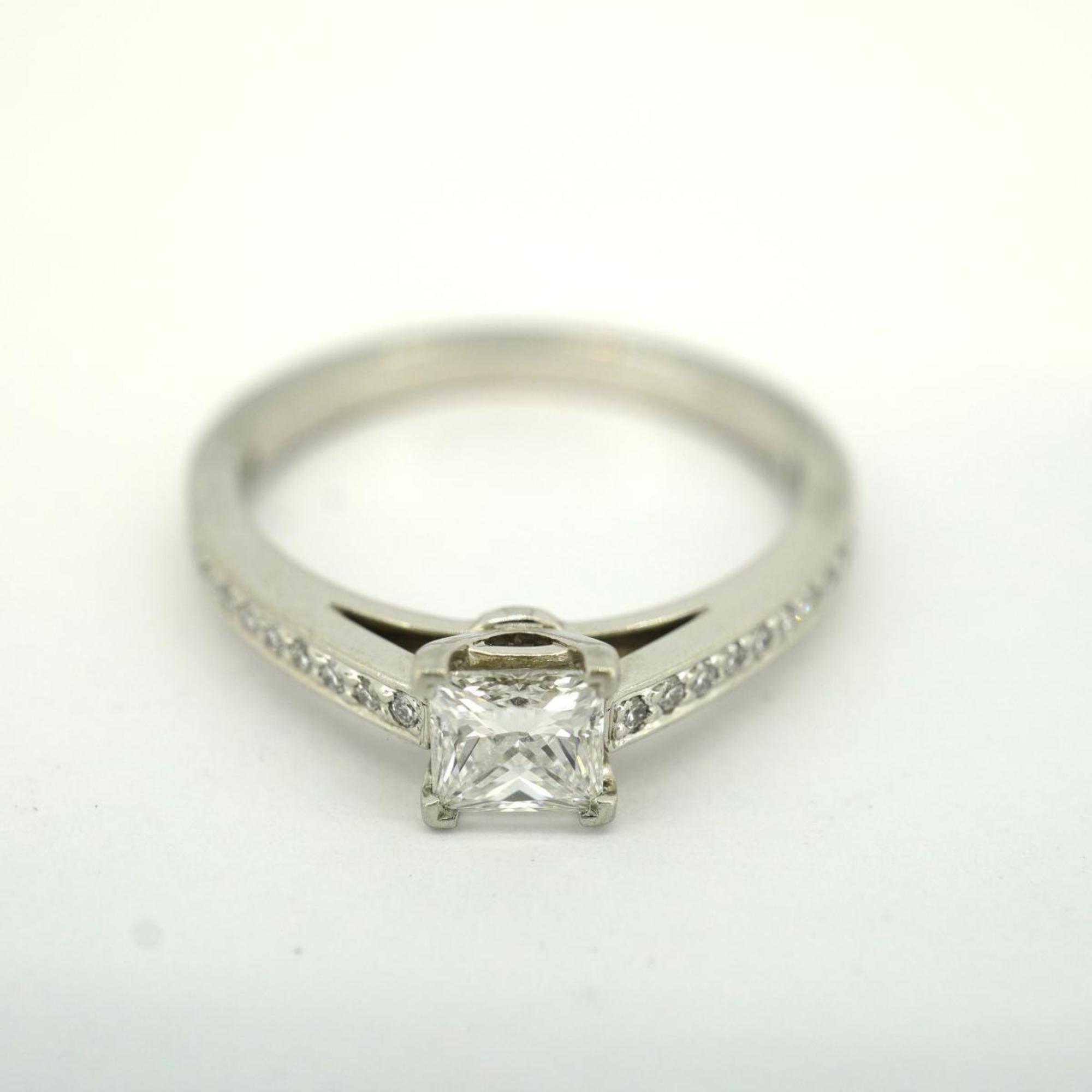 Tiffany Ring Half Eternity Novo Diamond Pt950 Platinum 0.42ct Ladies