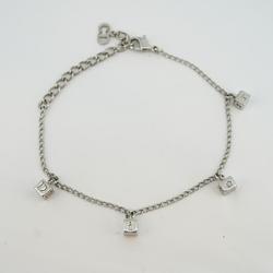 Christian Dior bracelet, cube, metal, silver, women's