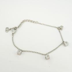 Christian Dior bracelet, cube, metal, silver, women's
