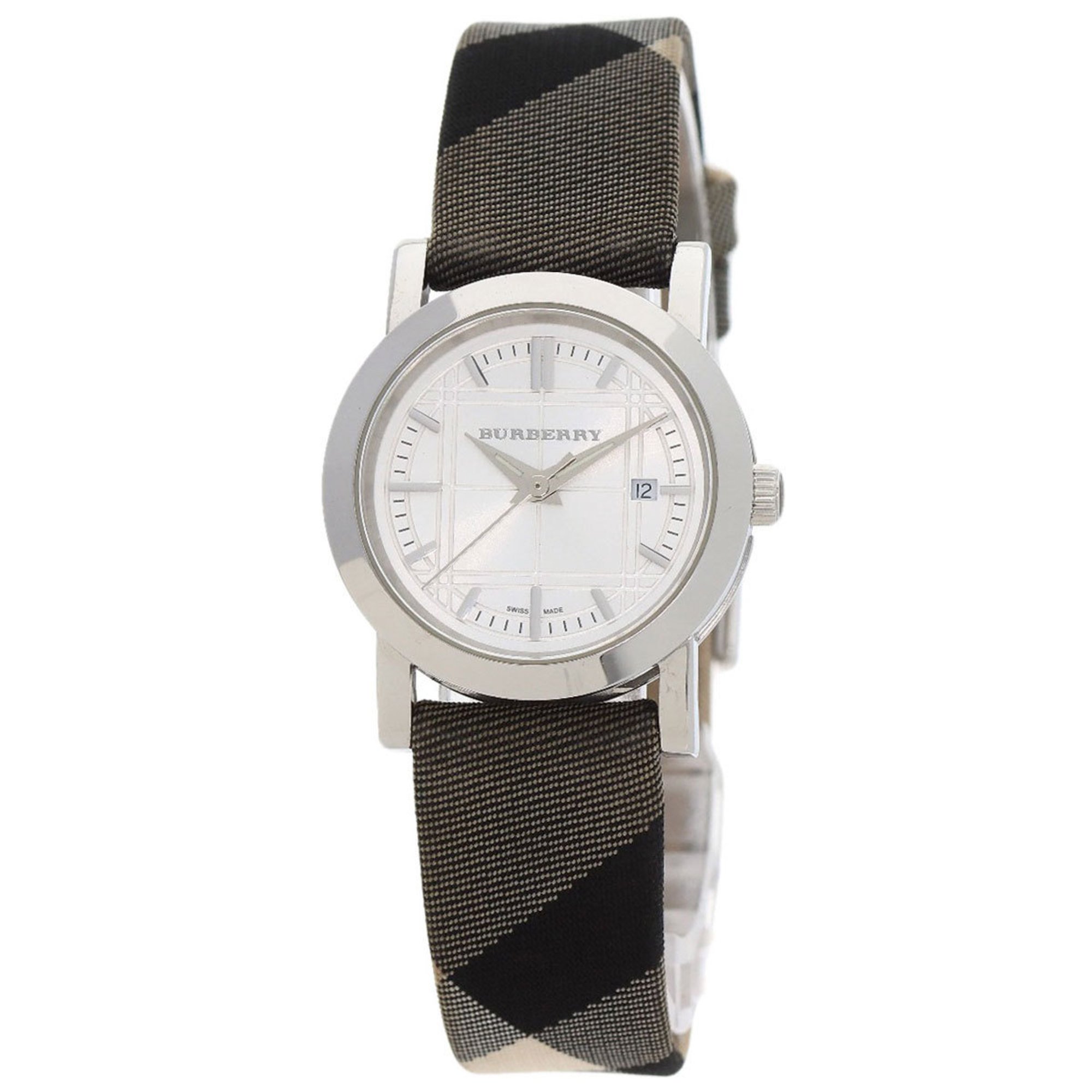 Burberry BU1386 Watch Stainless Steel Leather Women's BURBERRY