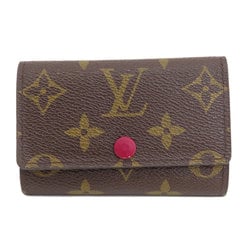 Louis Vuitton M60701 Multicle 6 Monogram Fuchsia Key Case Canvas Women's LOUIS VUITTON