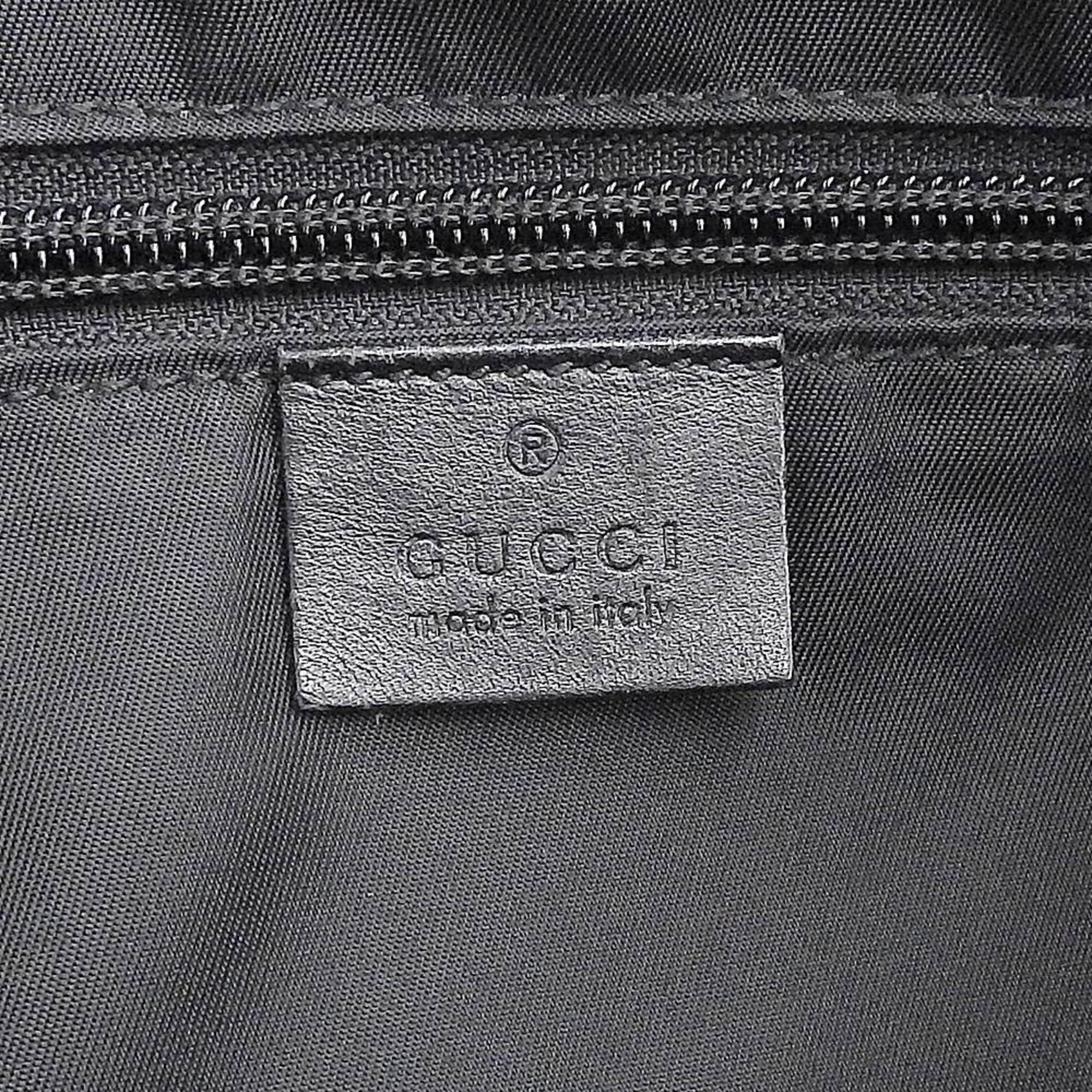 GUCCI Sherry Line Parana Handbag 268175 520981 Nylon Canvas Black