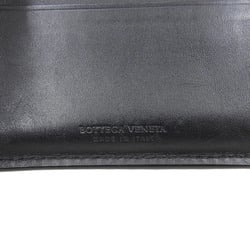 BOTTEGA VENETA Intrecciato Coin Bi-fold Wallet 113112V4651 Leather Black