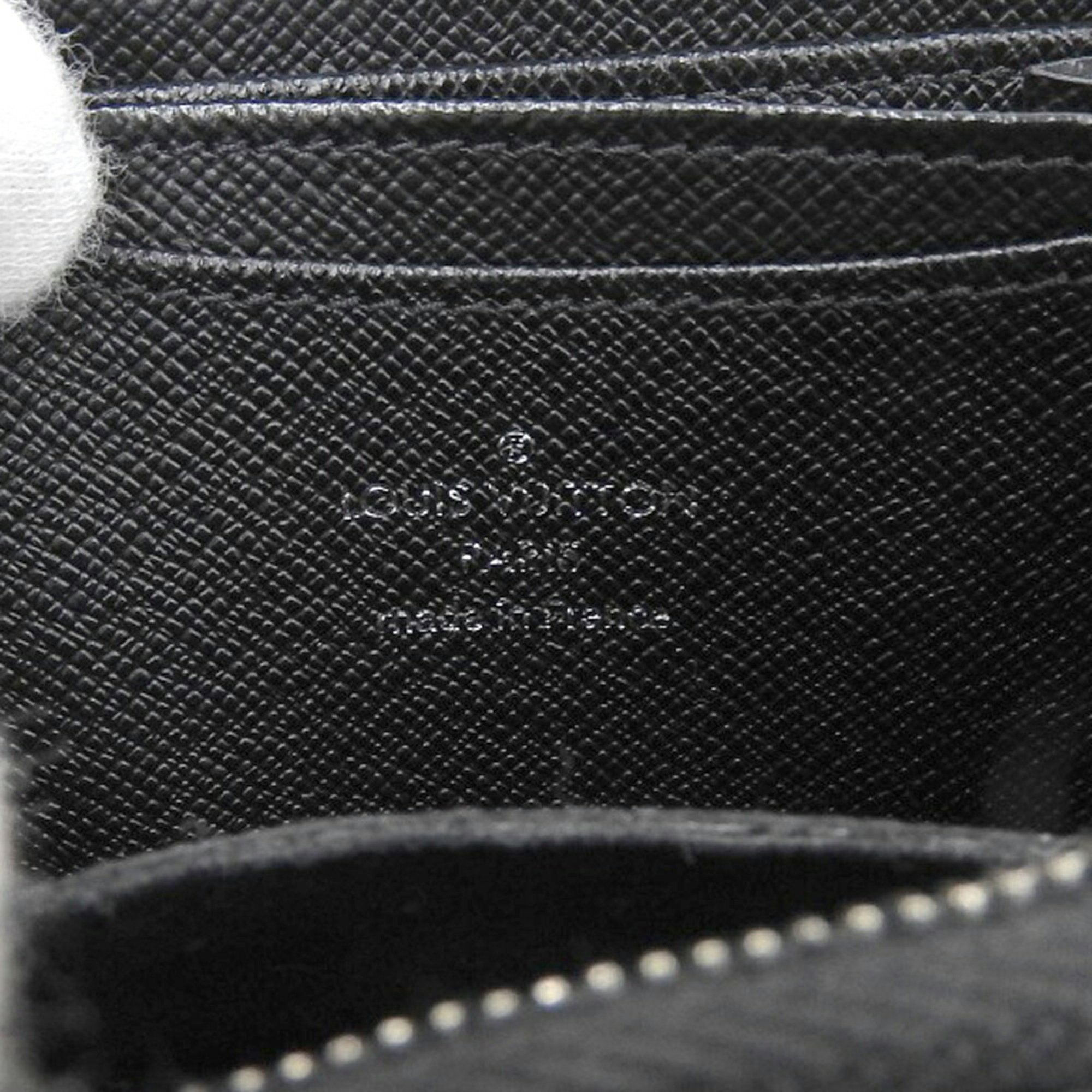 Louis Vuitton Epi Zippy Coin Purse M60152 Round Case Noir