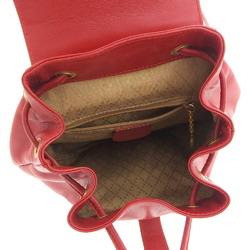 GUCCI Bamboo Backpack Rucksack 003 2058 0030 Leather Red